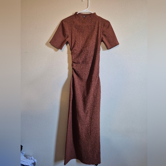 Zara Dresses & Skirts - Zara Long Sleeve Brown Dress
